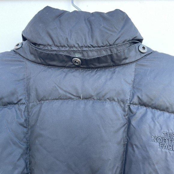 The North Face 550 Down Parka Coat Puffer Jacket Mid Length Womens Black size M - Picture 8 of 13